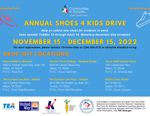 Annual Shoes 4 Kids Drive